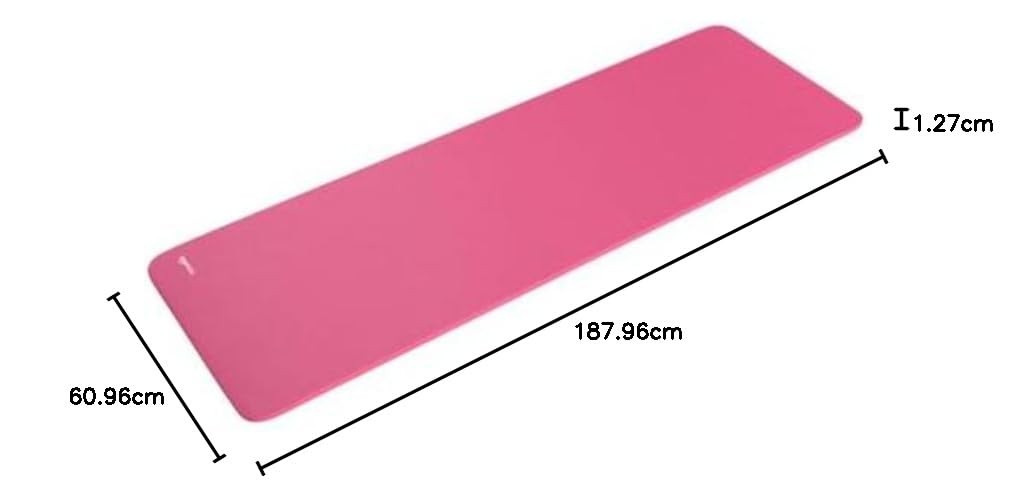 Amazon Basics Extra Thick Exercise Yoga Gym Floor Mat with Carrying Strap
