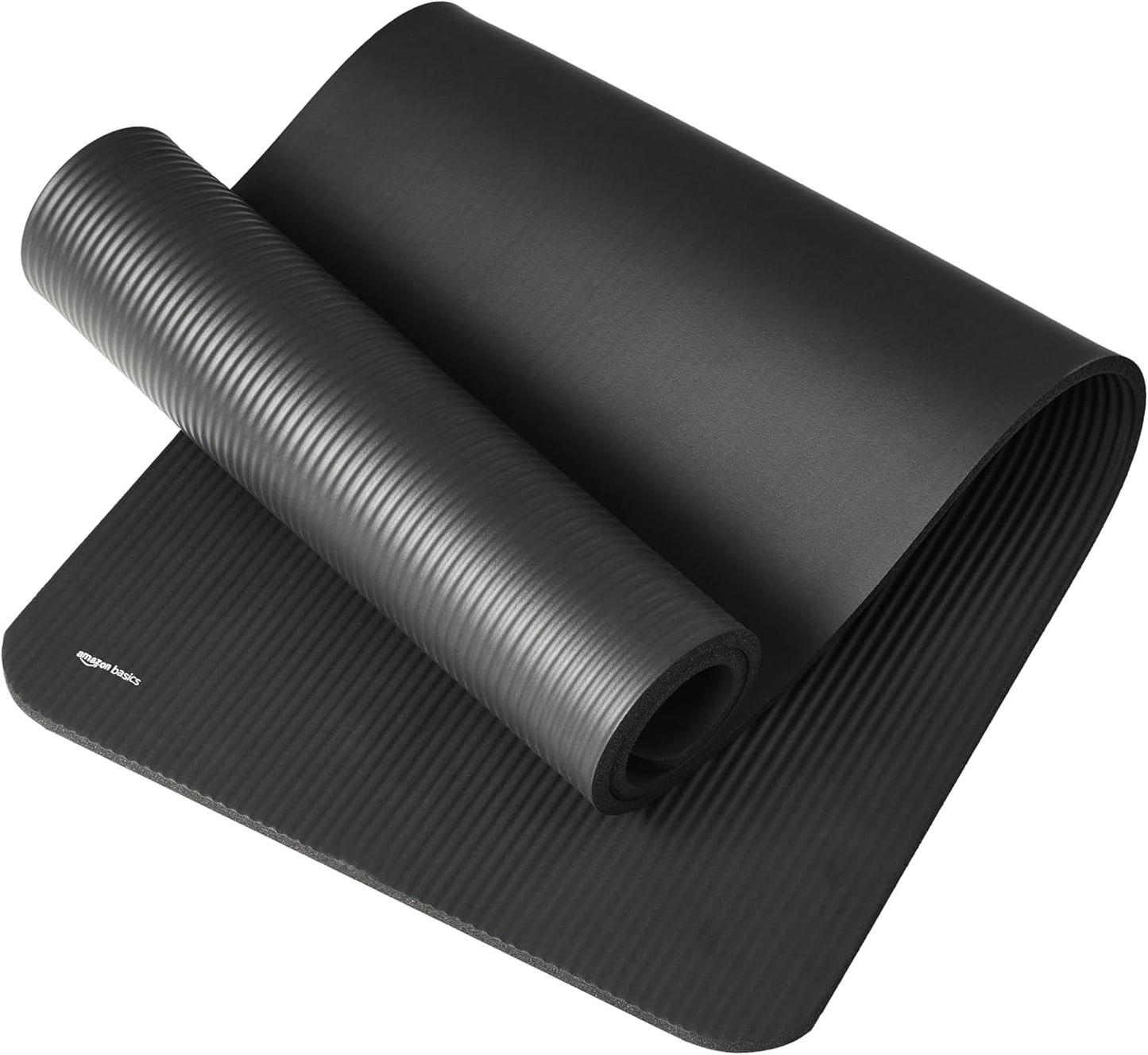 Amazon Basics Extra Thick Exercise Yoga Gym Floor Mat with Carrying Strap