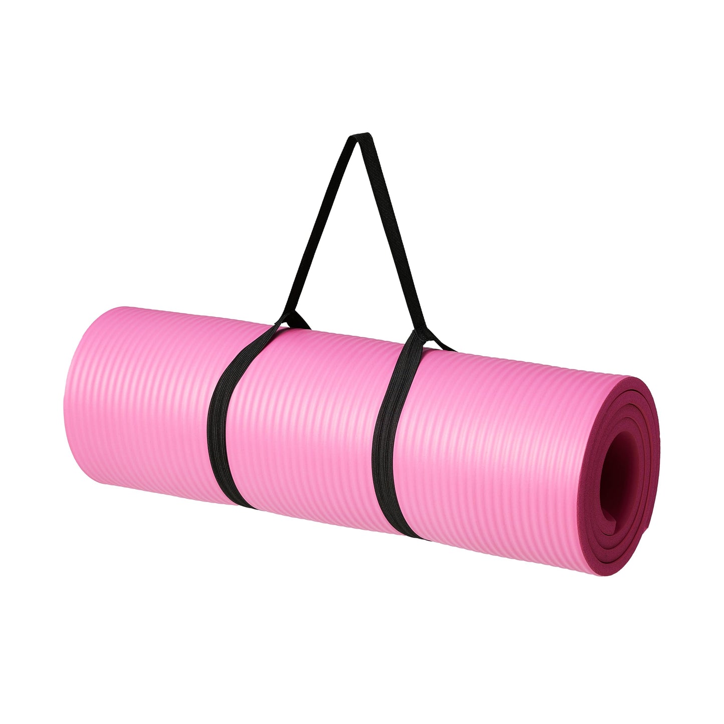 Amazon Basics Extra Thick Exercise Yoga Gym Floor Mat with Carrying Strap