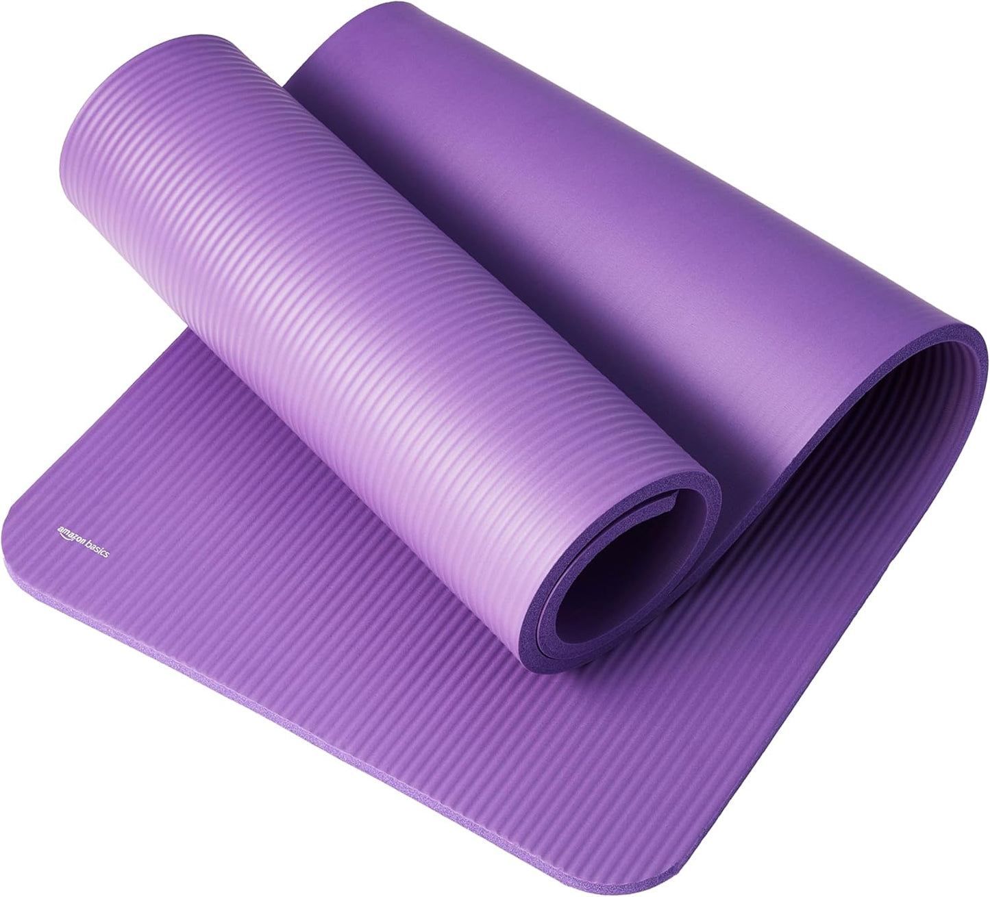 Amazon Basics Extra Thick Exercise Yoga Gym Floor Mat with Carrying Strap